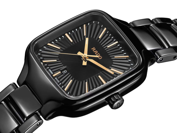 RADO 雷達錶 TRUE SQUARE 真我系列方形陶瓷石英腕錶 29.2mm R27080172