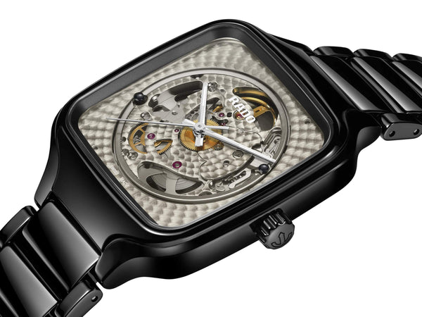 RADO 雷達錶 TRUE Square 真我方形系列森永邦彦聯名陶瓷自動機械腕錶 R27086172