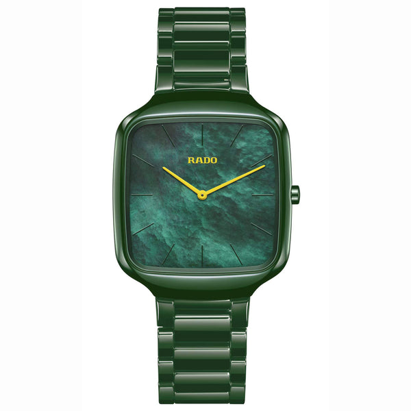 RADO 雷達錶 TRUE Squre Thinline 真我方形真薄系列陶瓷石英腕錶 37mm R27047902