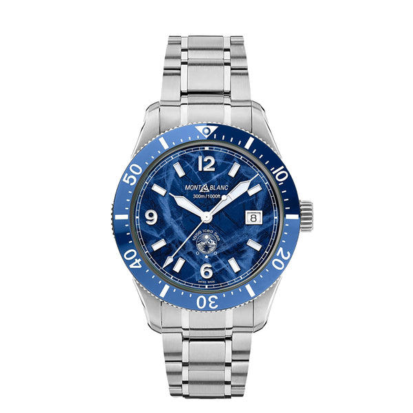 MontBlanc 萬寶龍 Iced Sea 系列300米日期顯示自動潛水腕錶 41mm 129369
