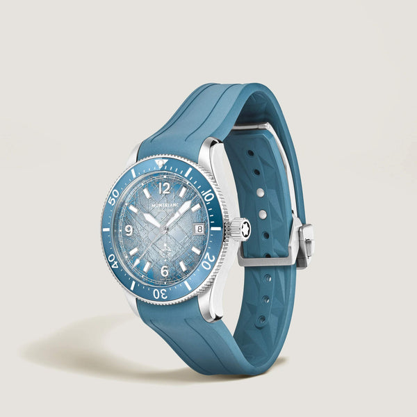 MontBlanc 萬寶龍 Iced Sea 系列日期顯示自動腕錶 0 Oxygen 零氧特別版 38mm MB134023