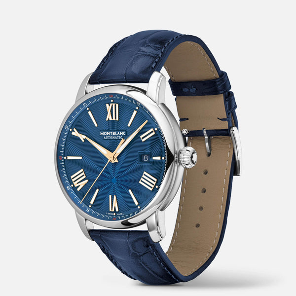 MontBlanc 萬寶龍 Star Legacy 明星傳承系列午夜藍限量版 43mm 130956
