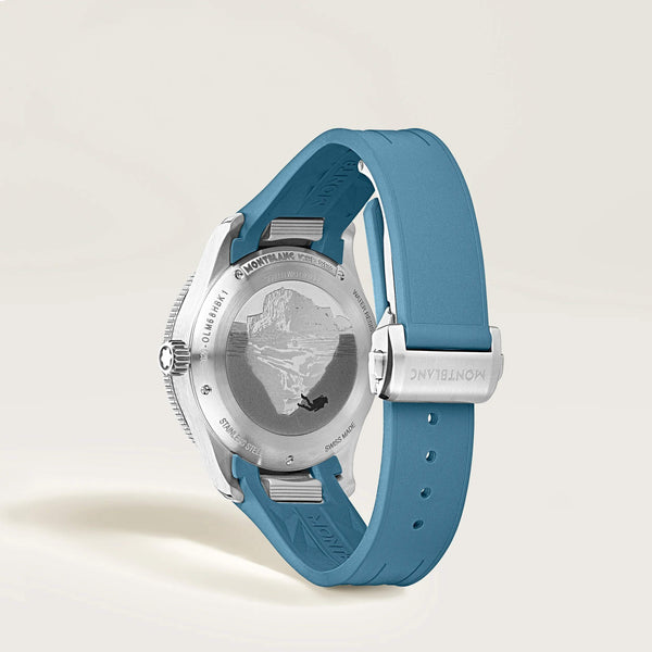 MontBlanc 萬寶龍 Iced Sea 系列日期顯示自動腕錶 0 Oxygen 零氧特別版 38mm MB134023