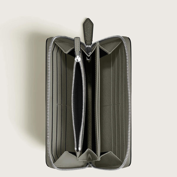 MONTBLANC 萬寶龍匠心系列 12 卡式全拉鏈皮夾 MB199371