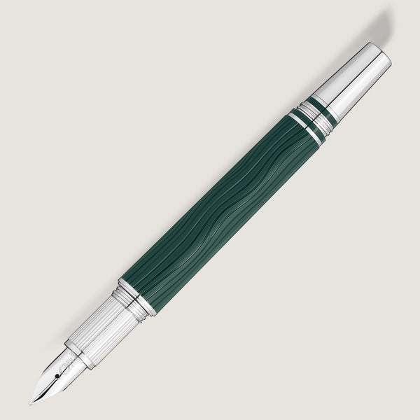 MontBlanc 萬寶龍星際行者 PolarGreen 系列珍貴樹脂鋼筆 f尖 MB132901