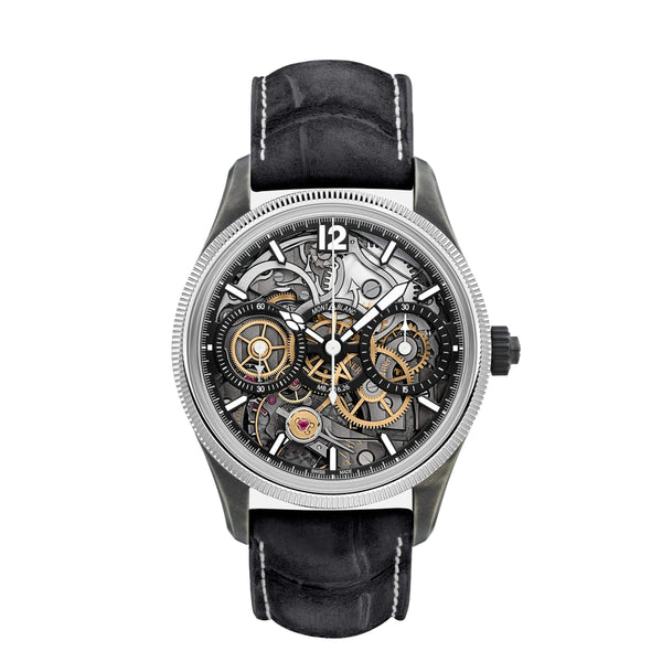 MontBlanc 萬寶龍 1858系列UNVEILED SECRET MINERVA 單按把計時腕錶限量版88枚 131155