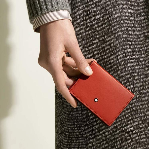 MONTBLANC 萬寶龍軟皮 Soft 系列 Trio 卡夾,4 卡式 MB198756