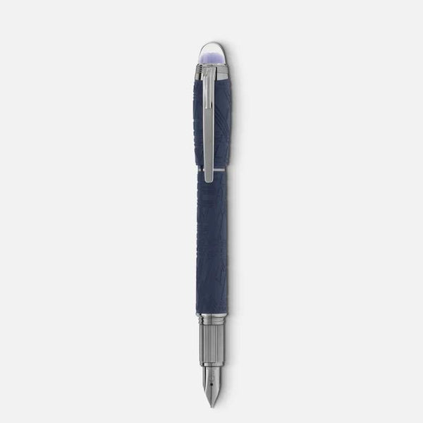MontBlanc 萬寶龍星際行者 SPACEBLUE 系列樹脂鋼筆 F尖 130210