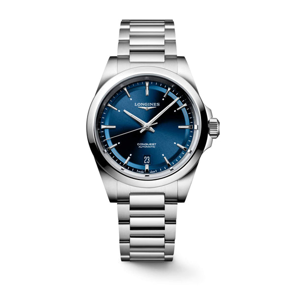 LONGINES 浪琴 Conquest 征服者系列藍色優雅時尚運動腕錶 38mm L37204926