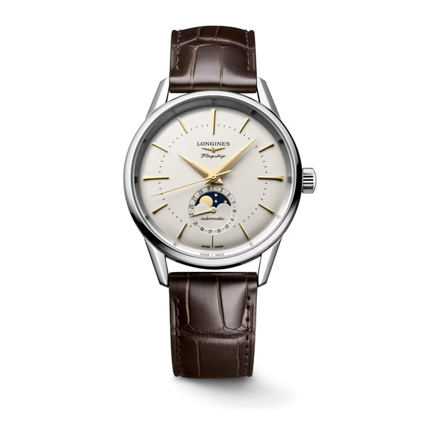 LONGINES 浪琴旗艦系列復刻月相機械腕錶 38.5mm L48154782