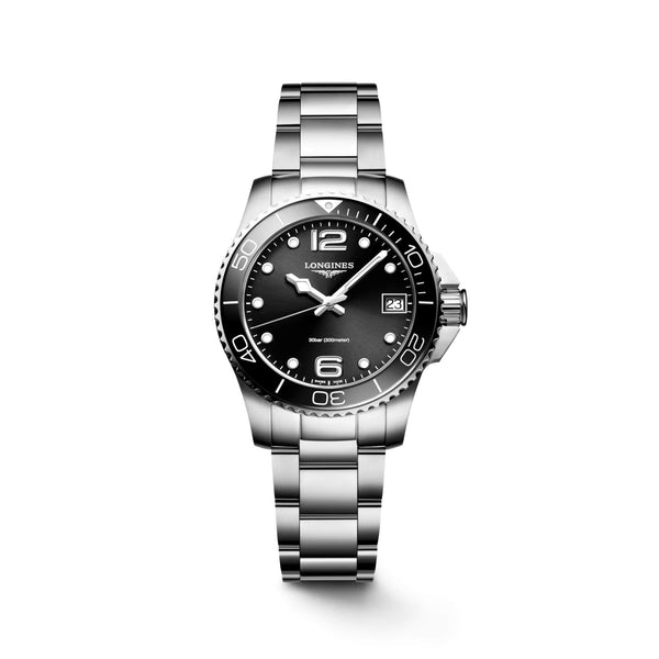 LONGINES 浪琴深海征服者系列浪鬼陶瓷潛水石英錶 32mm L33704566