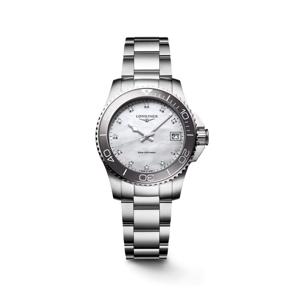 LONGINES 浪琴深海征服者系列浪鬼陶瓷潛水石英錶 32mm L33704876