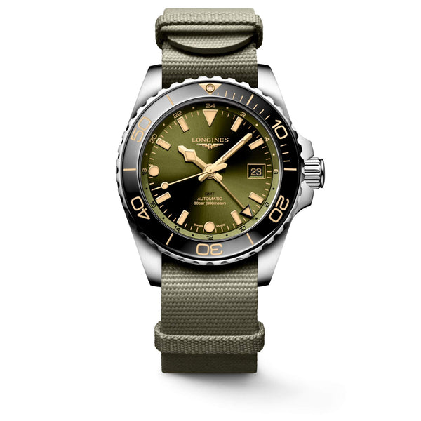 LONGINES 浪琴 HydroConquest GMT深海征服者系列兩地時間浪鬼陶瓷潛水機械錶 41mm L37904062