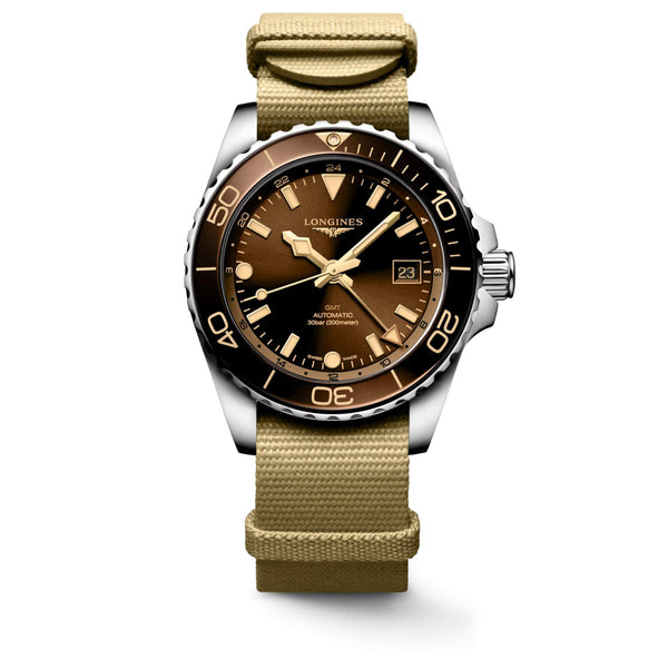 LONGINES 浪琴 HydroConquest GMT深海征服者系列兩地時間浪鬼陶瓷潛水機械錶 41mm L37904662