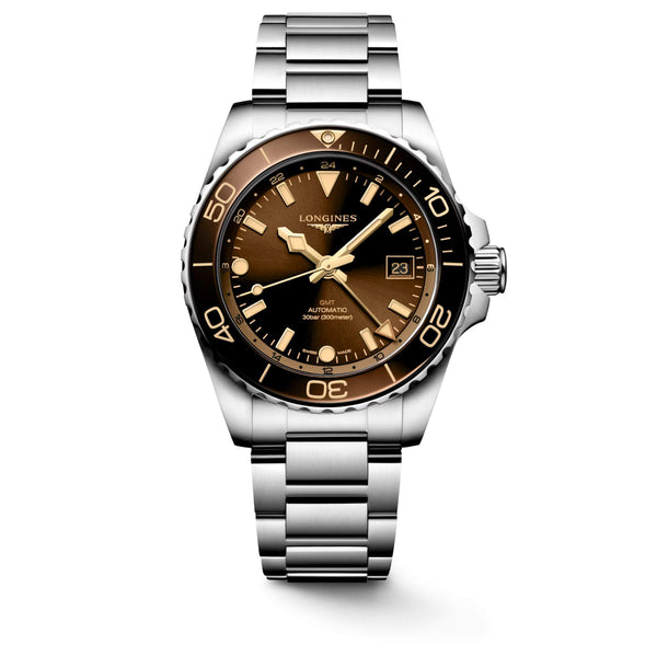 LONGINES 浪琴 HydroConquest GMT深海征服者系列兩地時間浪鬼陶瓷潛水機械錶 41mm L37904666