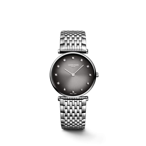 LONGINES 浪琴嘉嵐超薄鑽面石英腕錶 29mm L45124776