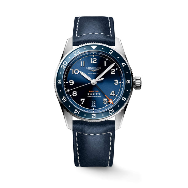 LONGINES 浪琴 Spirit Zulu Time 先行者系列世界時區腕錶 39mm L38024932