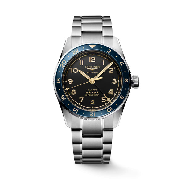 LONGINES 浪琴 Spirit Zulu Time 先行者系列世界時區腕錶 39mm L38024606