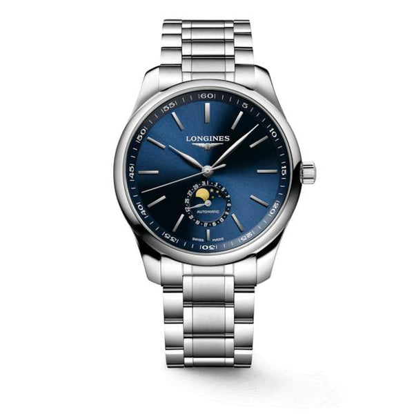 LONGINES Master 浪琴巨擘系列月相機械錶 藍面 42mm L29194926