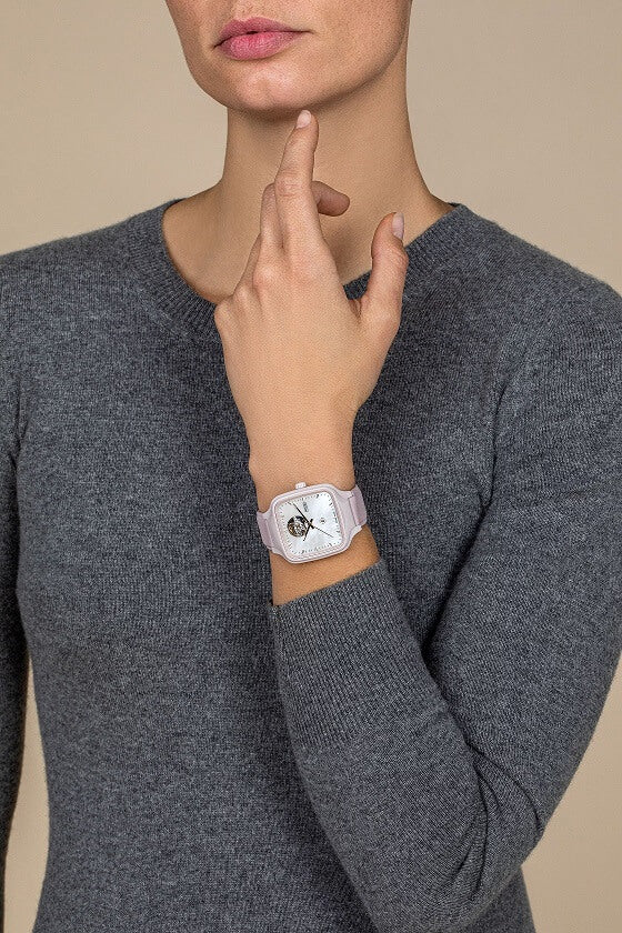 RADO TRUE SQUARE 雷達錶真我方形系列鏤空陶瓷Ash Barty合作款腕錶 38mm R27123905