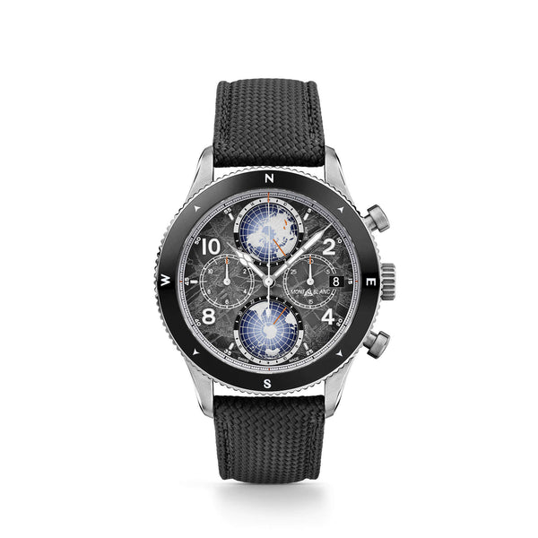 MontBlanc 萬寶龍 1858 系列 0 Oxygen 零氧 The 8000 世界時區計時碼錶 44mm 130811