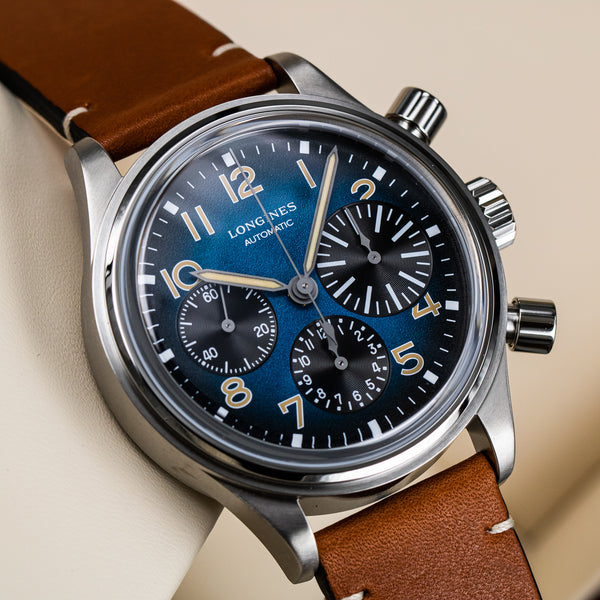 LONGINES Avigation BigEye 復刻大眼鈦金屬計時碼錶 L28161932