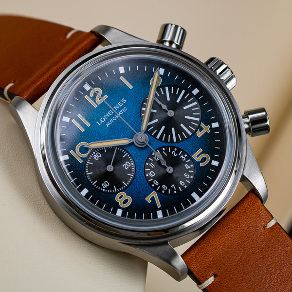 LONGINES Avigation BigEye 復刻大眼鈦金屬計時碼錶 L28161932