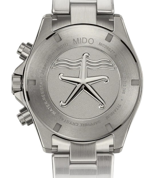 MIDO 美度 OCEAN STAR 海洋之星系列200米潛水鈦金屬計時碼表自動上鍊腕錶 44mm M0266274404100