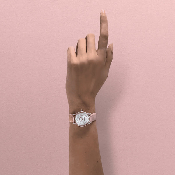 MIDO Baroncelli 美度永恆系列特別版經典漾彩女士母貝鑽面機械錶 M0372071610600