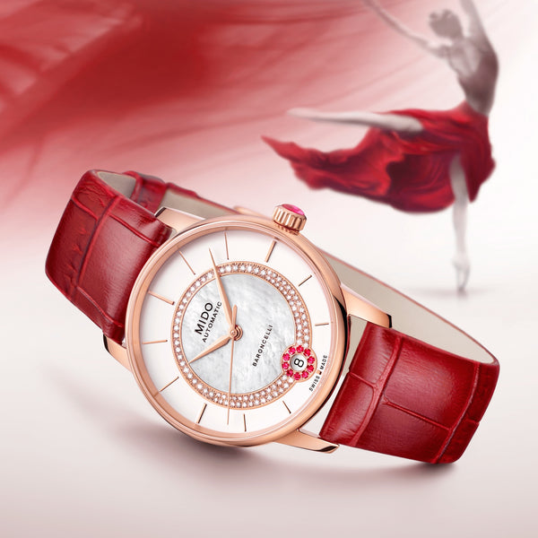MIDO Baroncelli 美度永恆系列真鑽機械女錶 M0378073603101