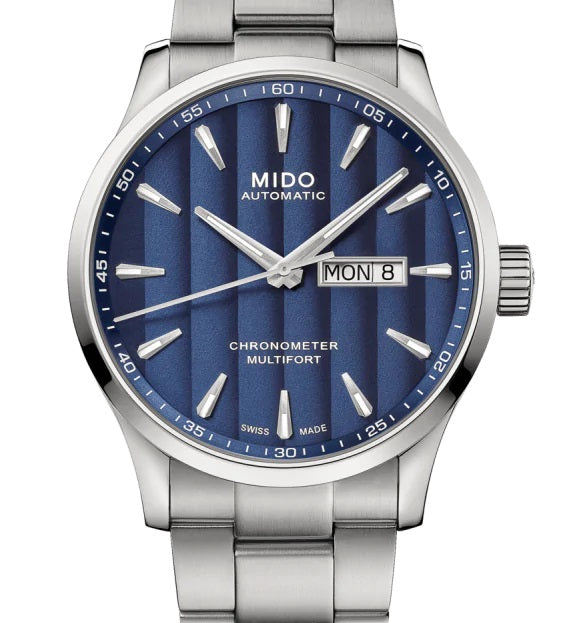 MIDO MULTIFORT CHRONOMETER 美度先鋒系列 M0384311104100 藍面