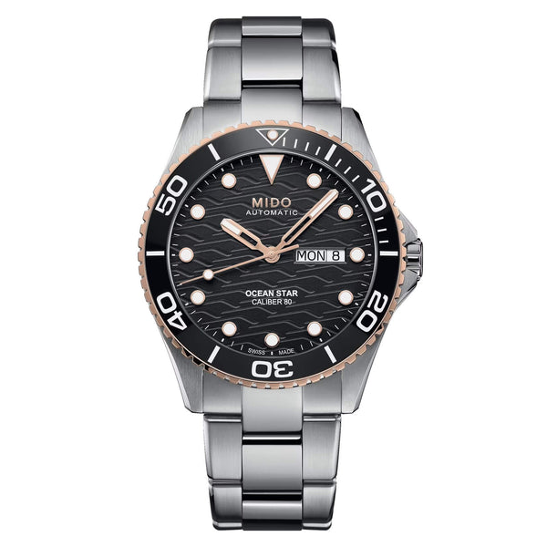 Mido Ocean Star 200C 美度海洋之星陶瓷圈200米PVD玫瑰金潛水腕錶 M0424302105100