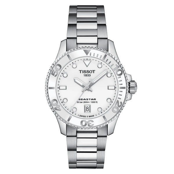 TISSOT SEASTAR 1000 天梭海星系列300米潛水石英錶 36mm T1202101101100