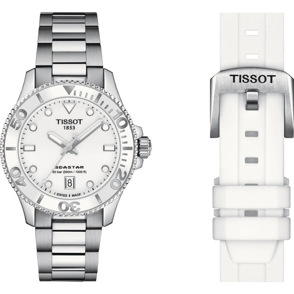 TISSOT 天梭 SEASTAR 1000 海星系列300米潛水石英錶 36mm T1202101101100