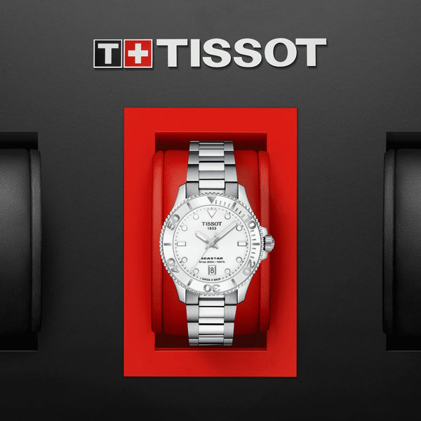 TISSOT 天梭 SEASTAR 1000 海星系列300米潛水石英錶 36mm T1202101101100