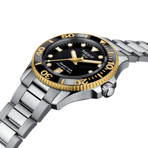 TISSOT SEASTAR 1000 天梭海星系列300米潛水石英錶 36mm T1202102105100
