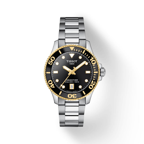 TISSOT SEASTAR 1000 天梭海星系列300米潛水石英錶 36mm T1202102105100