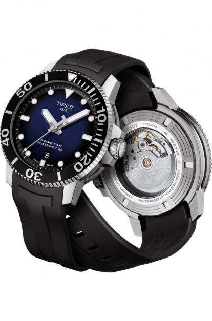 TISSOT SEASTAR 1000 天梭海星系列300米潛水機械錶 T1204071704100 - 新萬國鐘錶