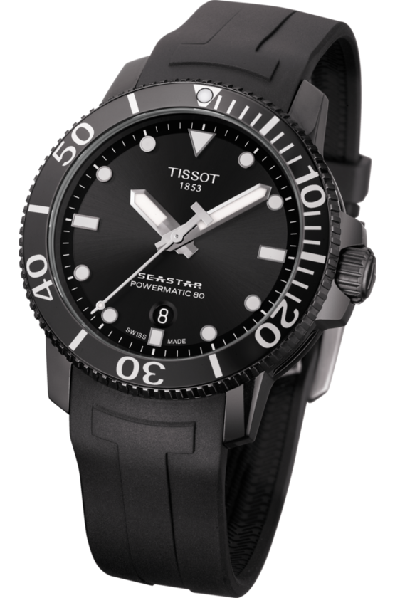 TISSOT SEASTAR 1000 天梭海星系列300米潛水機械錶 T1204073705100 - 新萬國鐘錶