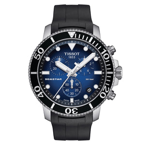 TISSOT SEASTAR 1000 天梭海星系列計時300米潛水錶 T1204171704100 - 新萬國鐘錶