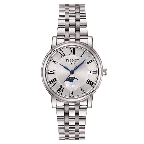 TISSOT Carson 天梭卡森系列女士月相石英腕錶 T1222231103300