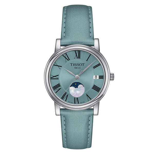 TISSOT Carson 天梭卡森系列女士月相石英腕錶 T1222231635300