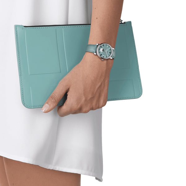 TISSOT Carson 天梭卡森系列女士月相石英腕錶 T1222231635300