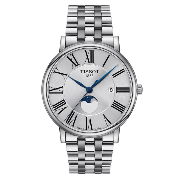 TISSOT Carson 天梭卡森系列男士月相石英腕錶 T1224231103300