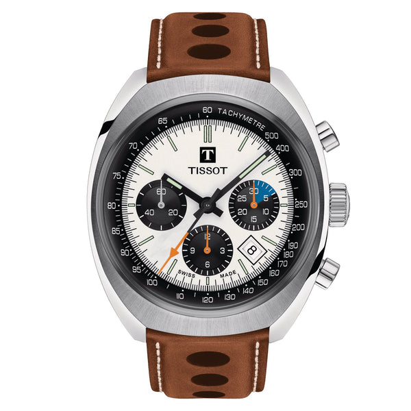 TISSOT Heritage 1973 天梭自動機械計時碼錶 43mm T1244271603101