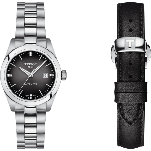 TISSOT 天梭 T-My Lady 真鑽女士機械腕錶 29.3mm T1320071106600