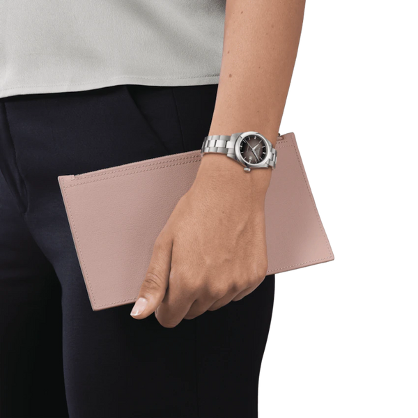 TISSOT 天梭 T-My Lady 真鑽女士機械腕錶 29.3mm T1320071106600