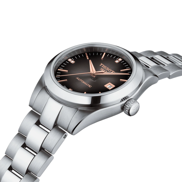 TISSOT 天梭 T-My Lady 真鑽女士機械腕錶 29.3mm T1320071106601