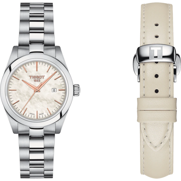 TISSOT 天梭 T-My Lady 珍珠貝女士腕錶 29.3mm T1320101111100