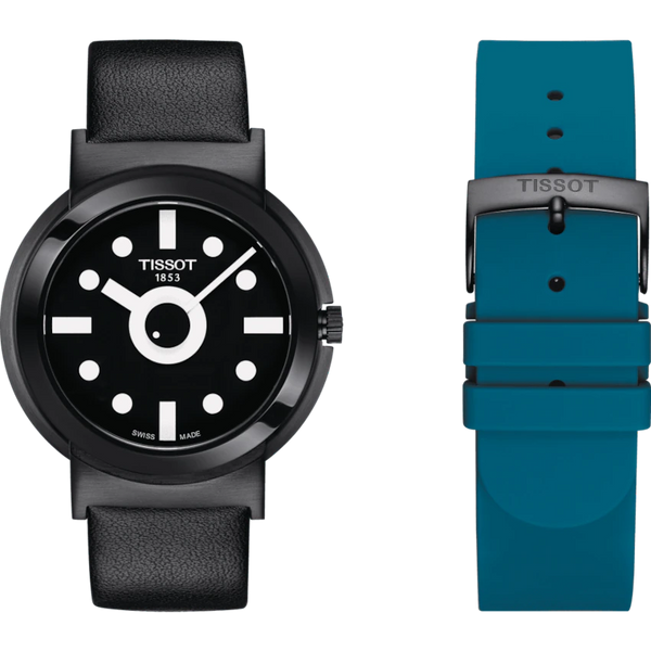 TISSOT 天梭 HERITAGE MEMPHIS 孟菲斯時尚限量套組男士腕錶 T1344103705100